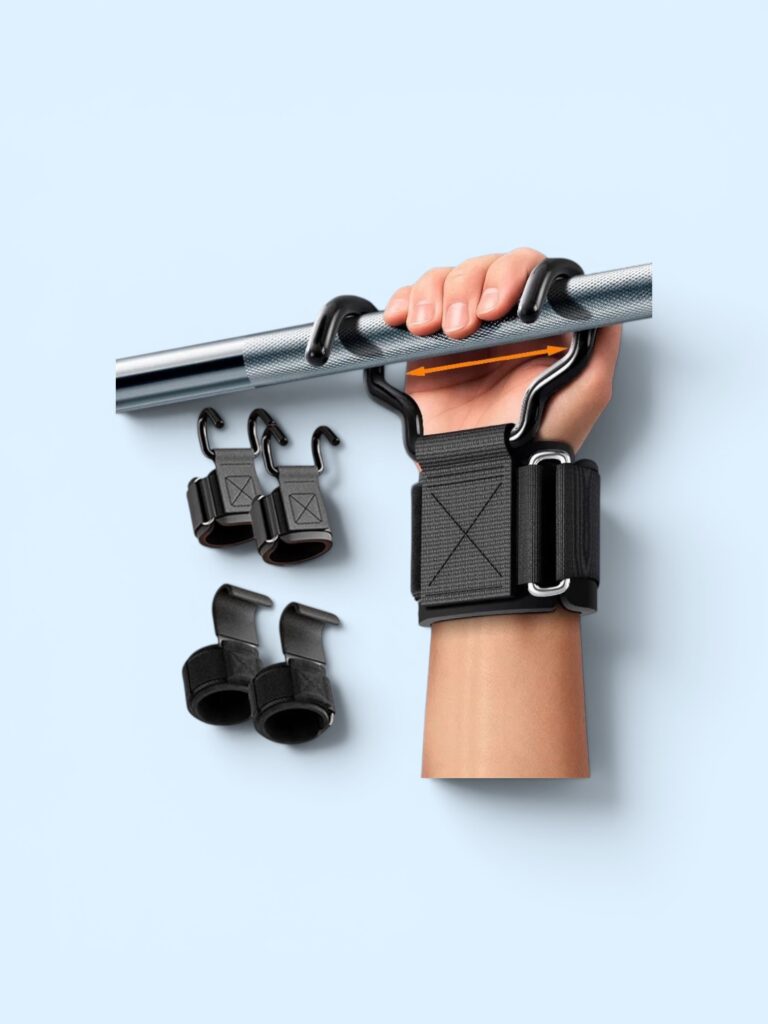 Grip d’haltérophilie avec bandes à poignet,
